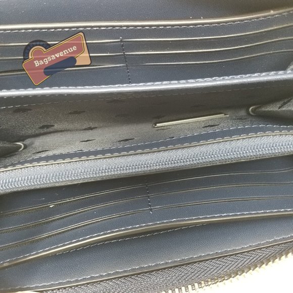 New  Spice Things Up Camel Neda Zip Around Navy Multi Wallet, Clutch Kate Spade - Picture 5 of 6